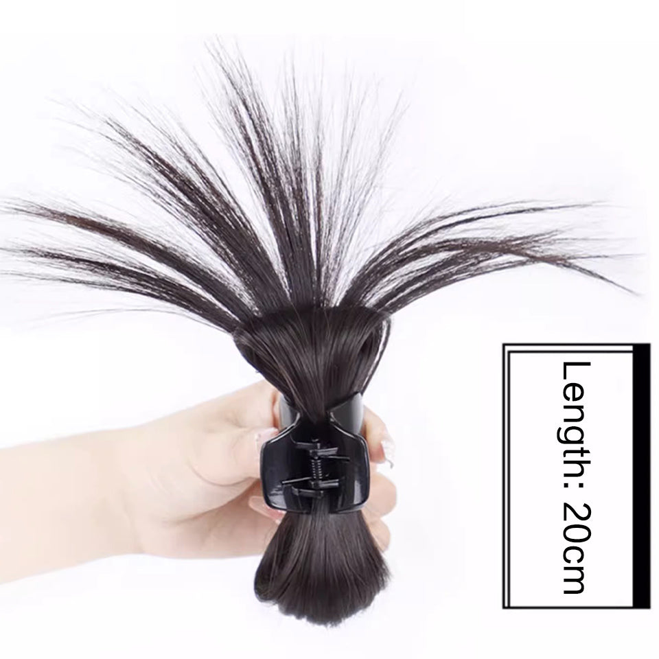 Messy Bun Hair Piece Claw Clip-Light Brown Color
