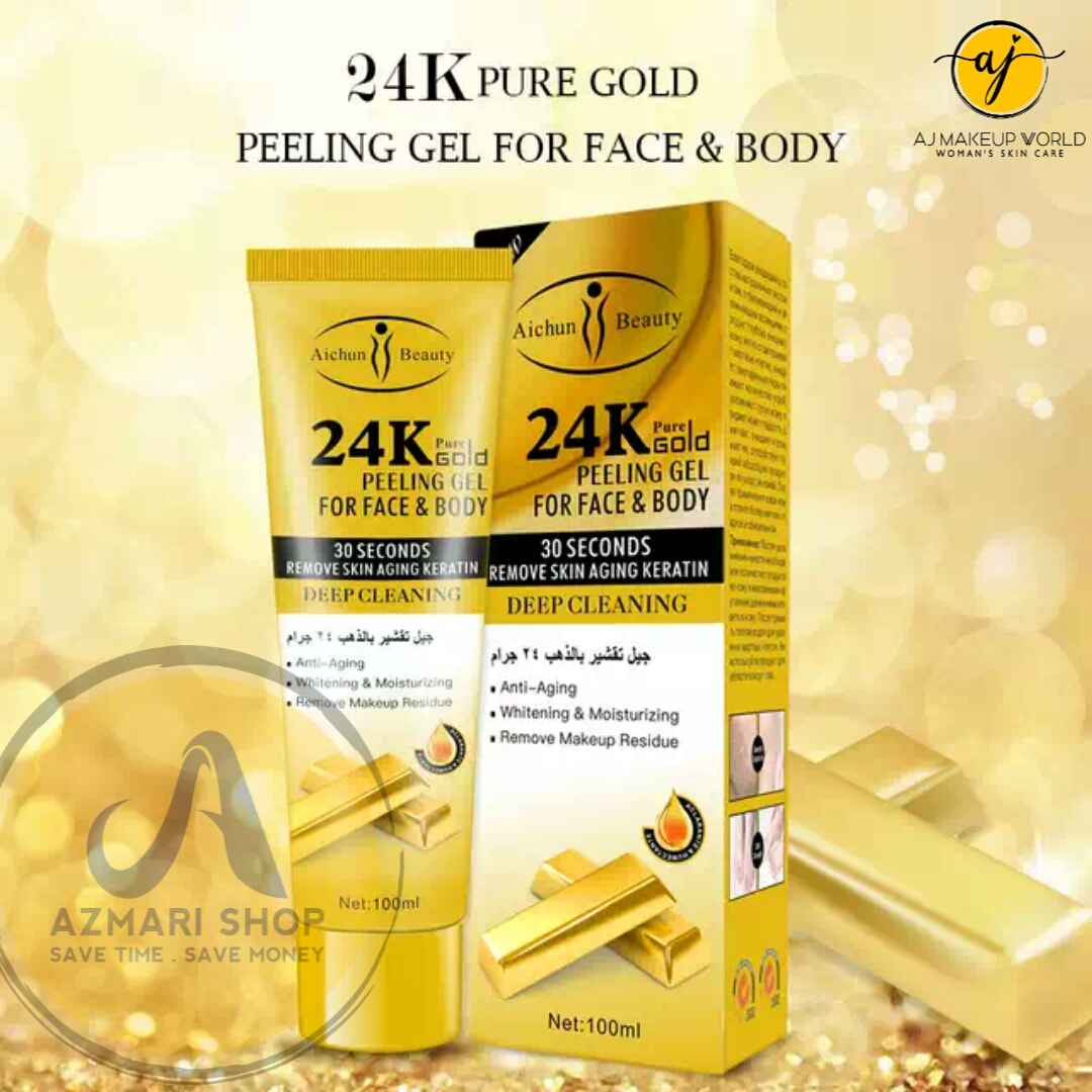 Aichun beauty 24k pure gold peeling gel for face & body 100 ML
