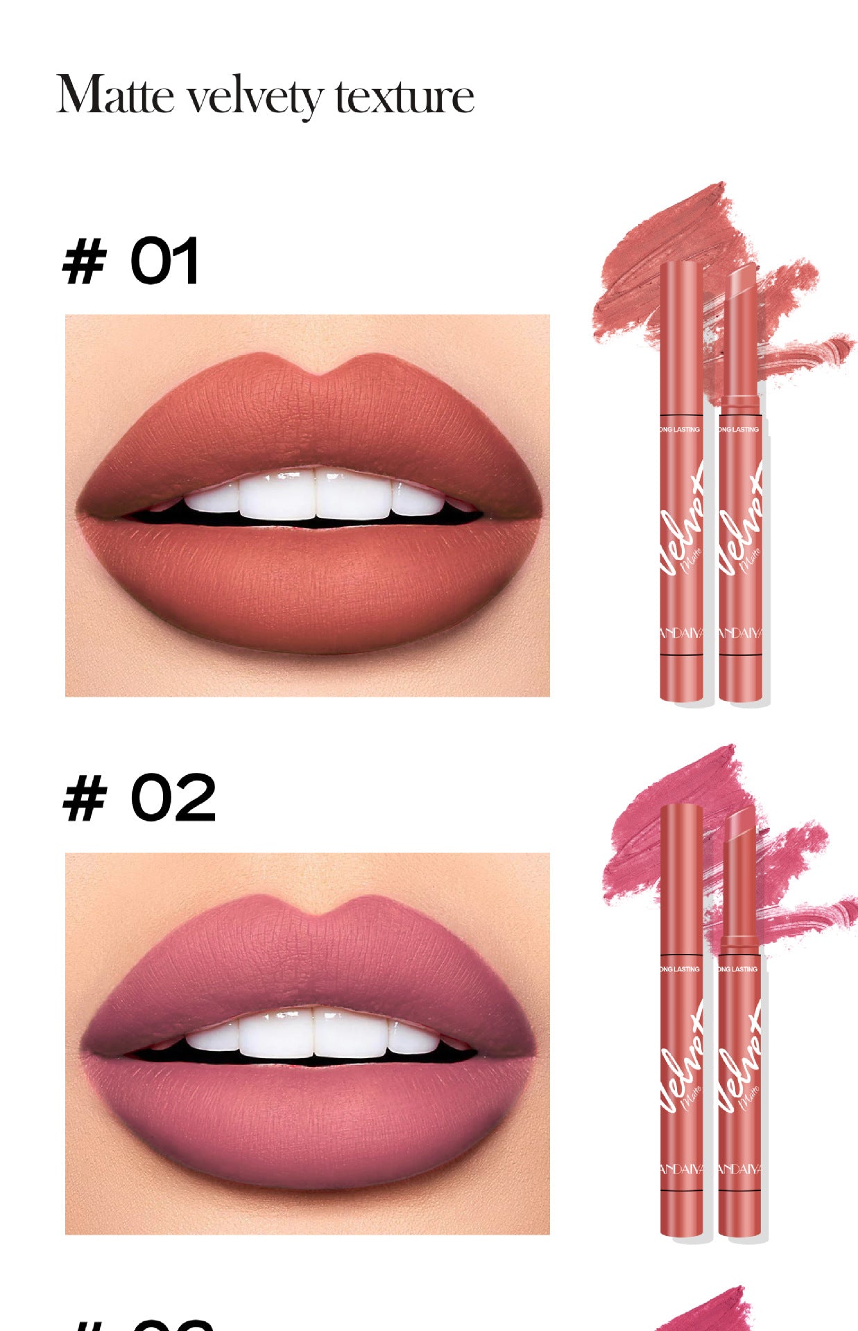 8 Colors Velvet Matte Lip Stick