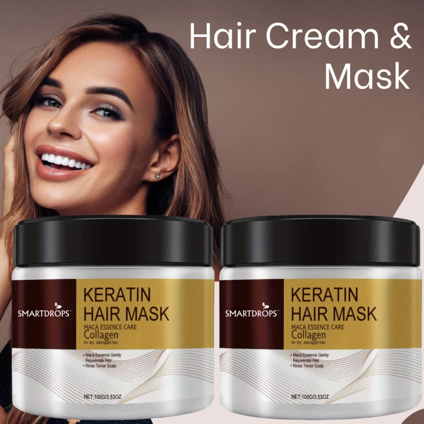 Keratin Hair Treatment Mask For Smooth & Shine Hair