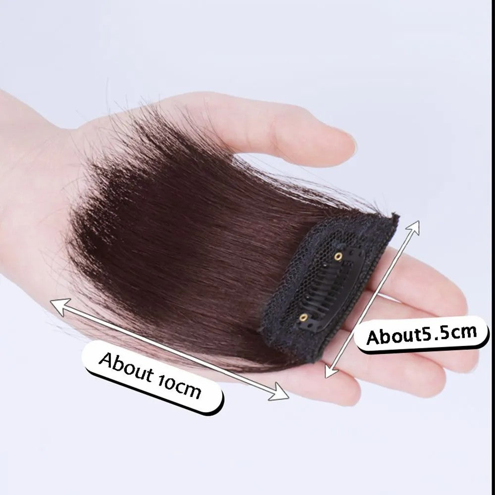 ৪ ইঞ্চি (ডার্ক ব্রাউন কালার) Women Fluffy Invisible Seamless Hair Pads Clip in Hair Extension Lining