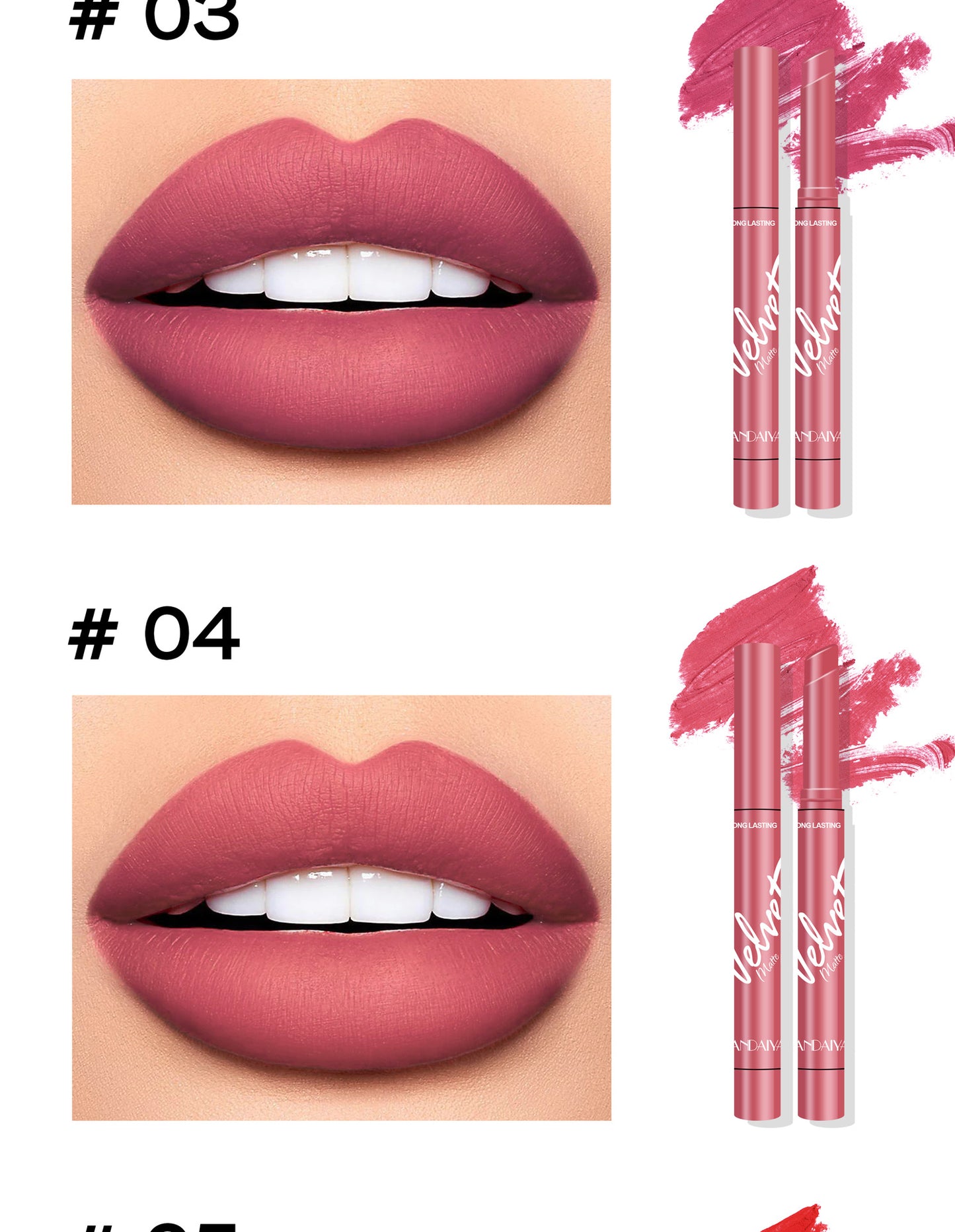 8 Colors Velvet Matte Lip Stick