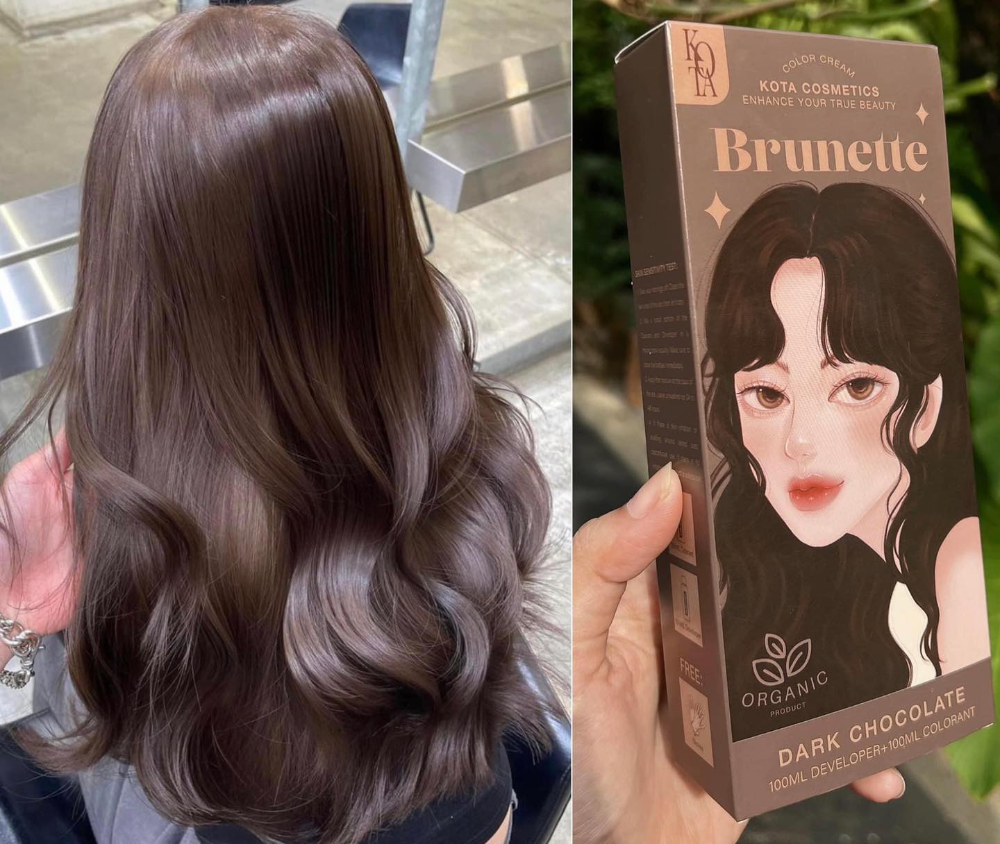রেডিশ ব্রাউন-KOTA Hair Color Cream