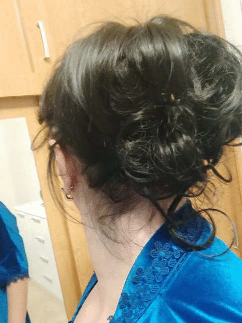 ব্ল্যাক কালার Synthetic Hair Bun Extension