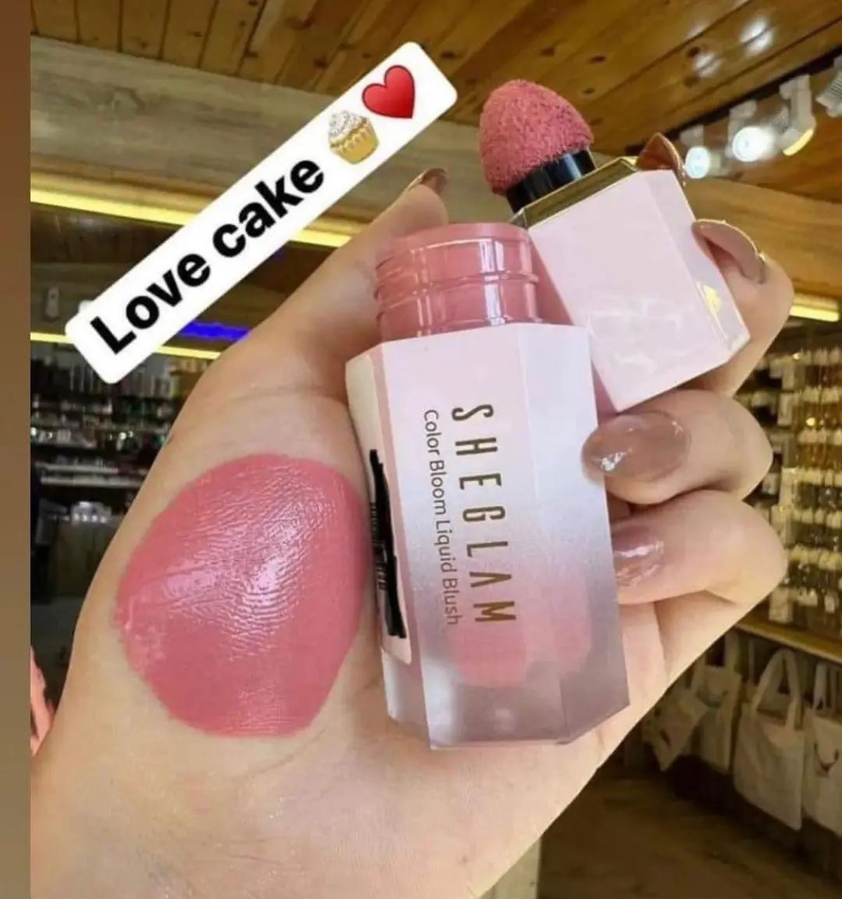Sheglam Color Bloom Liquid blush-Love Cake