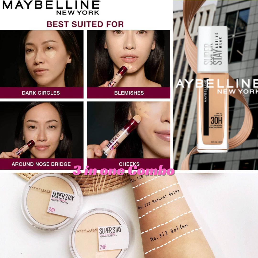 কম্বো প্যাক-Maybelline Super Stay All-in-One Combo