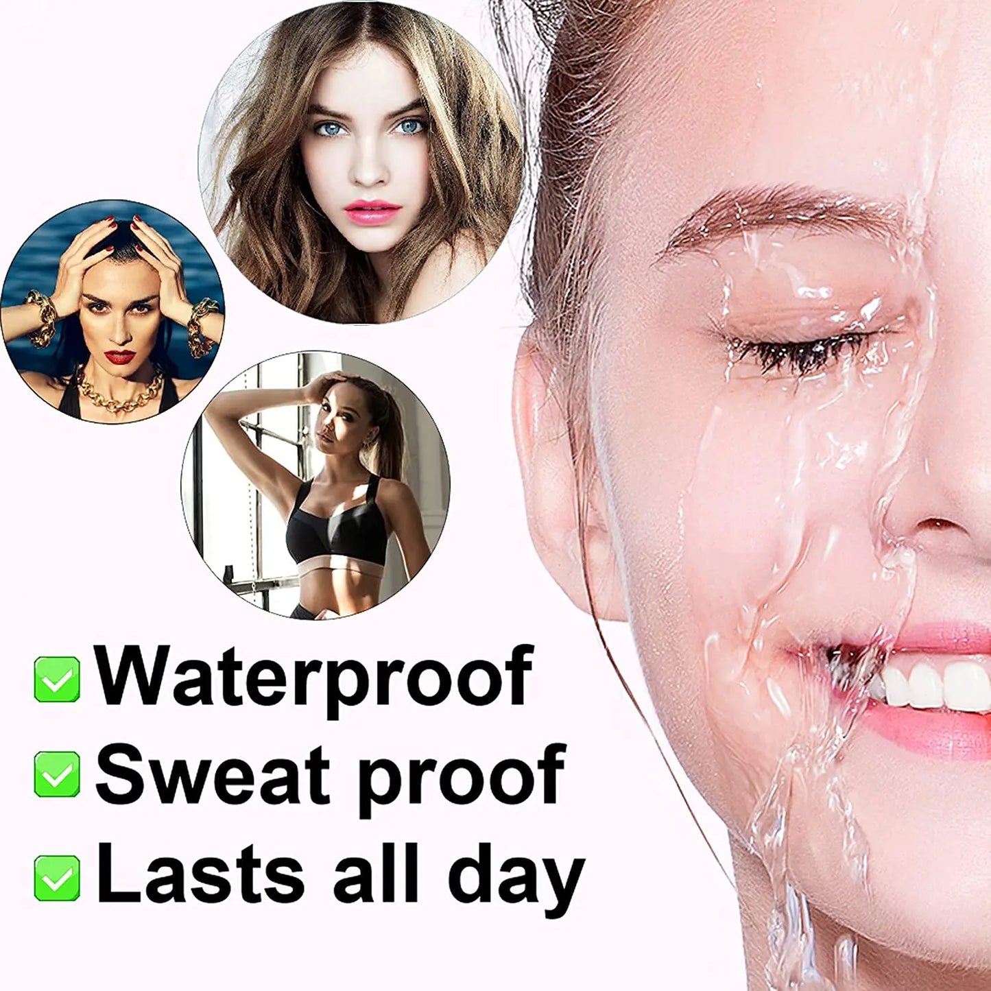 ( ব্ল্যাক কালার ) Waterproof 4 Points Eyebrow Pen