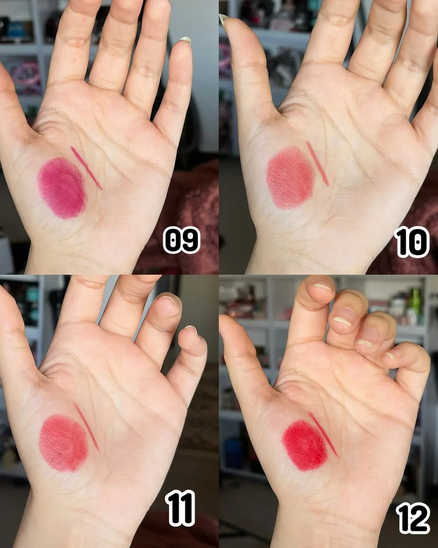 Dragon Ranee 12Pcs Nude+Deep Matte Velvet Lipstick + Lip Liner and Lipstick-12Pcs Nude+Deep Shade
