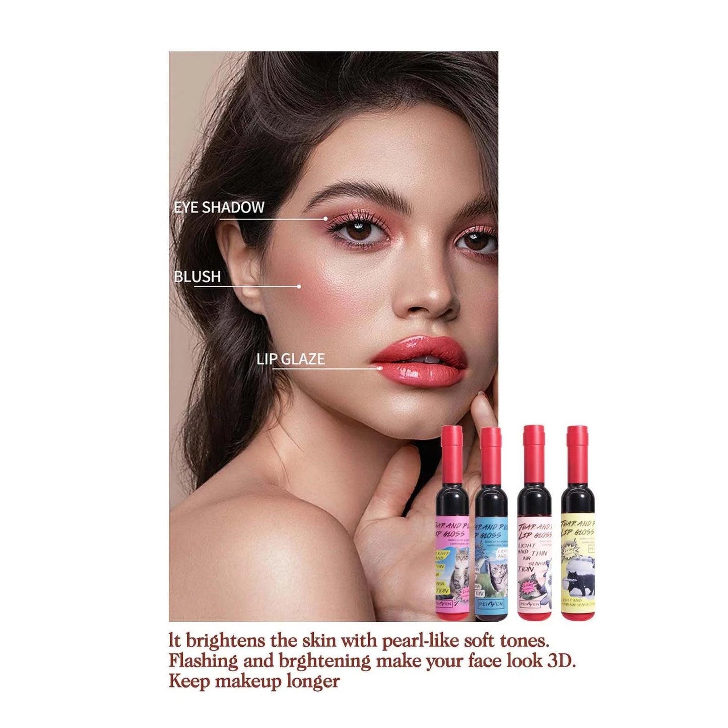 Wine Lip Tint-8 pcs set