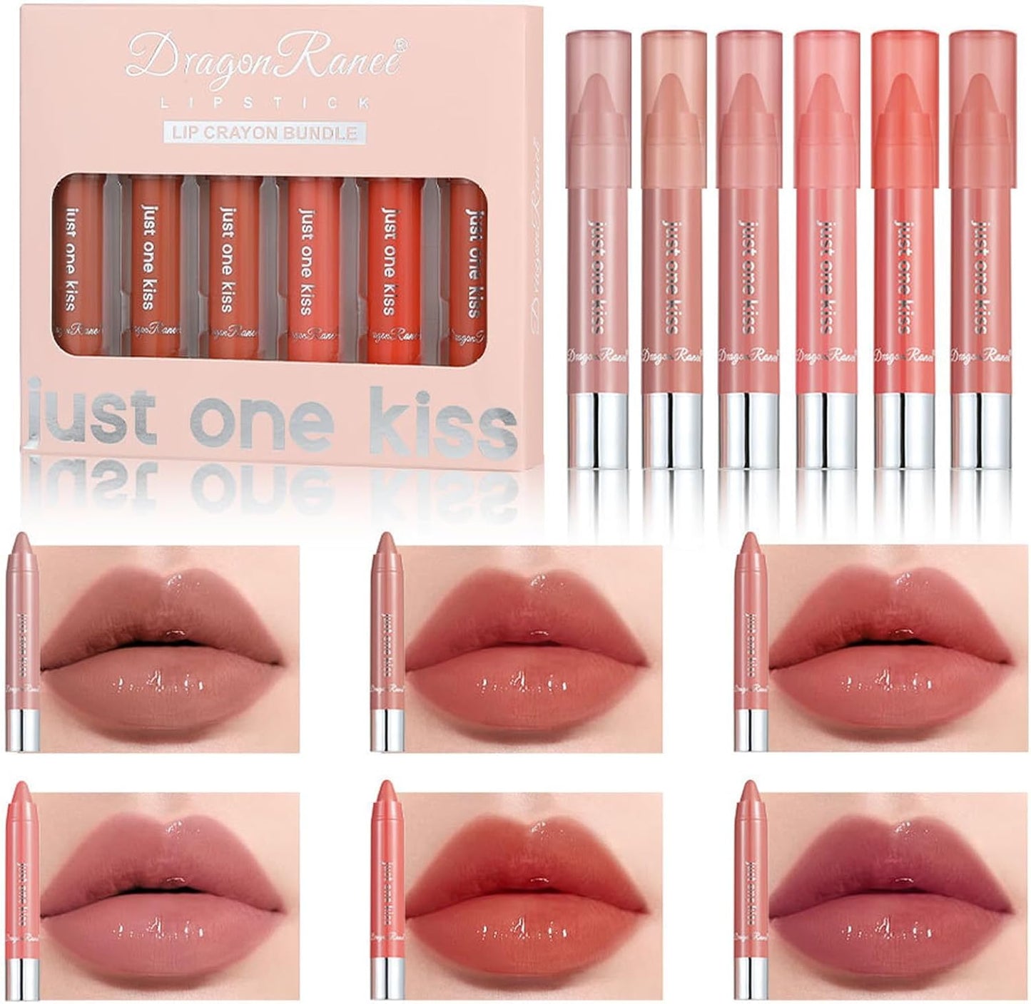 (৬পিচের সেট )Just kiss lipstick box