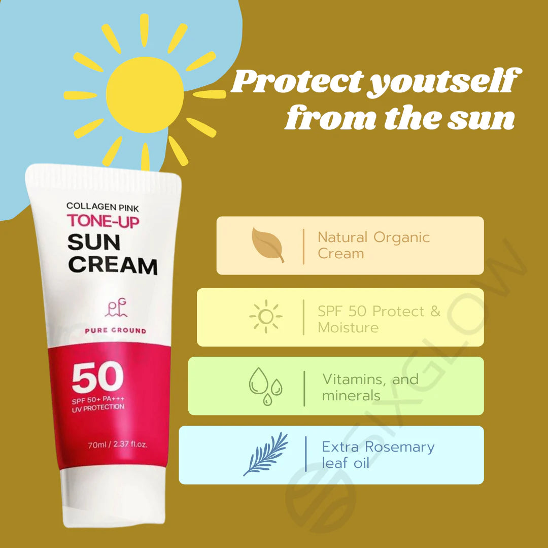 Day cream + sunscreen- Sun Cream SPF50+ UV Protection 70ML