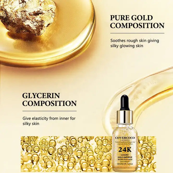 ৩ পিসের সেট-Covercoco 24K Gold Serum