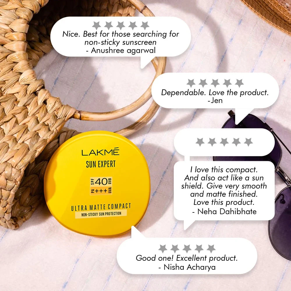 Lakme Sun Expert Ultra Matte Compact SPF40 PA+++