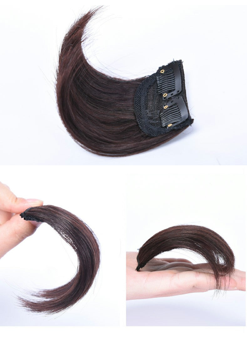 ৪ ইঞ্চি (ডার্ক ব্রাউন কালার) Women Fluffy Invisible Seamless Hair Pads Clip in Hair Extension Lining