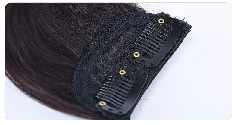 ৪ ইঞ্চি (ডার্ক ব্রাউন কালার) Women Fluffy Invisible Seamless Hair Pads Clip in Hair Extension Lining
