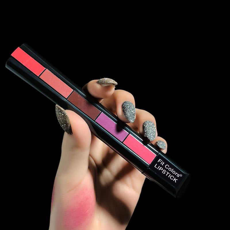 5 In 1 Matte Lipstick Kit Waterproof-2 Shade Combo