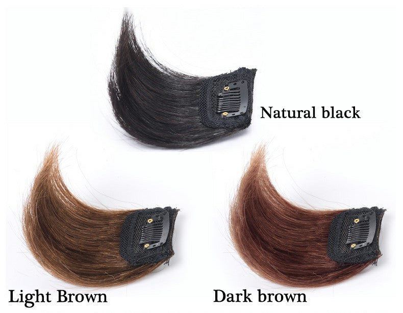 ৪ ইঞ্চি (ডার্ক ব্রাউন কালার) Women Fluffy Invisible Seamless Hair Pads Clip in Hair Extension Lining