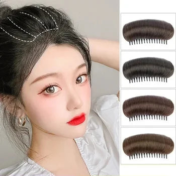 ২ পিচ ডার্কব্রাউন কালার-Invisible Fluffy Hairs Pad-2pcs-Dark Brown Color