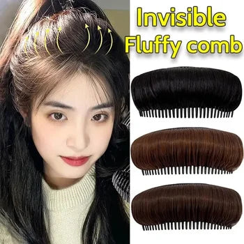 ২ পিচ ডার্কব্রাউন কালার-Invisible Fluffy Hairs Pad-2pcs-Dark Brown Color