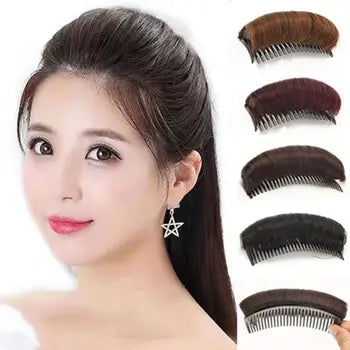 ২ পিচ ডার্কব্রাউন কালার-Invisible Fluffy Hairs Pad-2pcs-Dark Brown Color