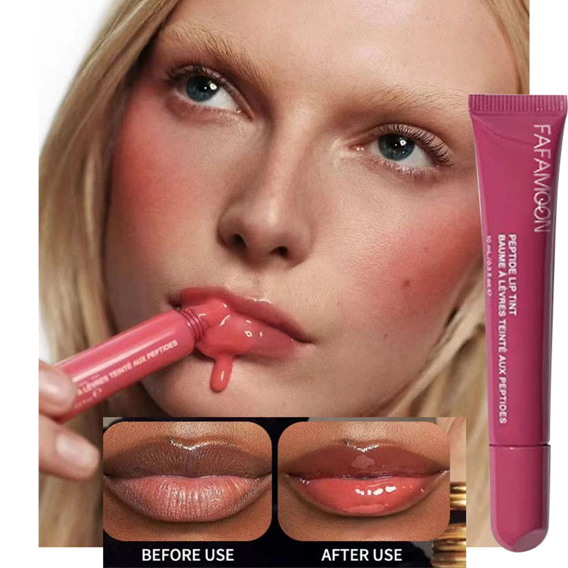 ১ পিস-(Color Shade-ESPRESSO)- Moisturizing Oil Mirror Lipstick Plumping Lip