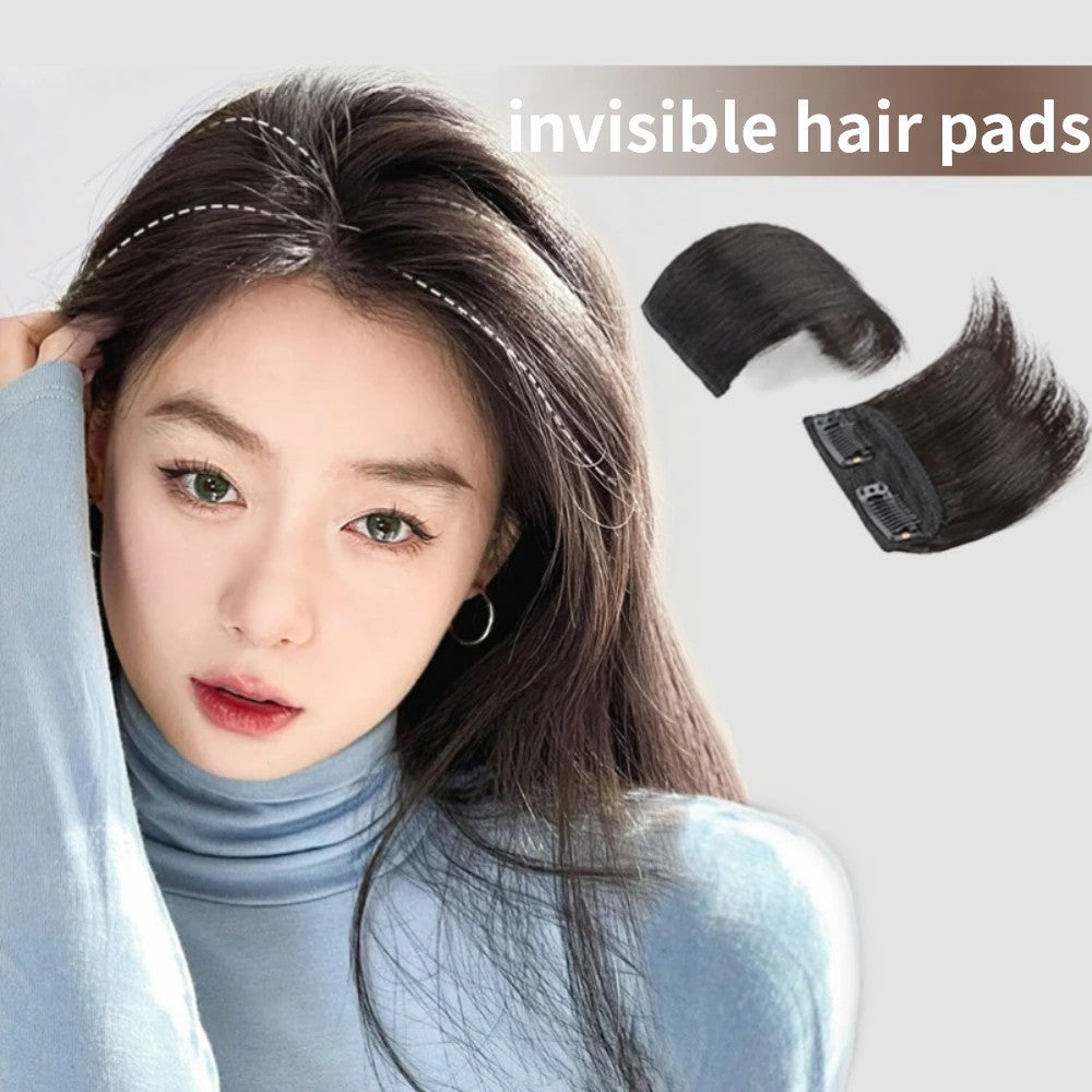 ৪ ইঞ্চি (ডার্ক ব্রাউন কালার) Women Fluffy Invisible Seamless Hair Pads Clip in Hair Extension Lining