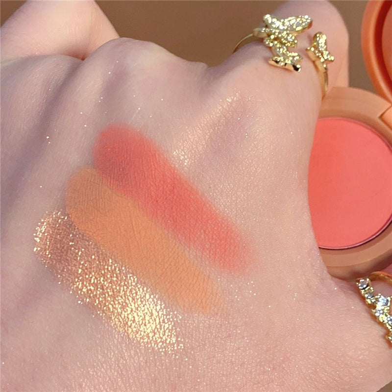 (শেড # ০২ ) 3 in 1 Matte Highlighter Blush Eyeshadow