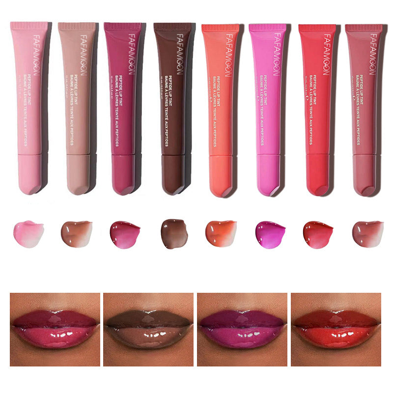 ১ পিস-(Color Shade-ESPRESSO)- Moisturizing Oil Mirror Lipstick Plumping Lip