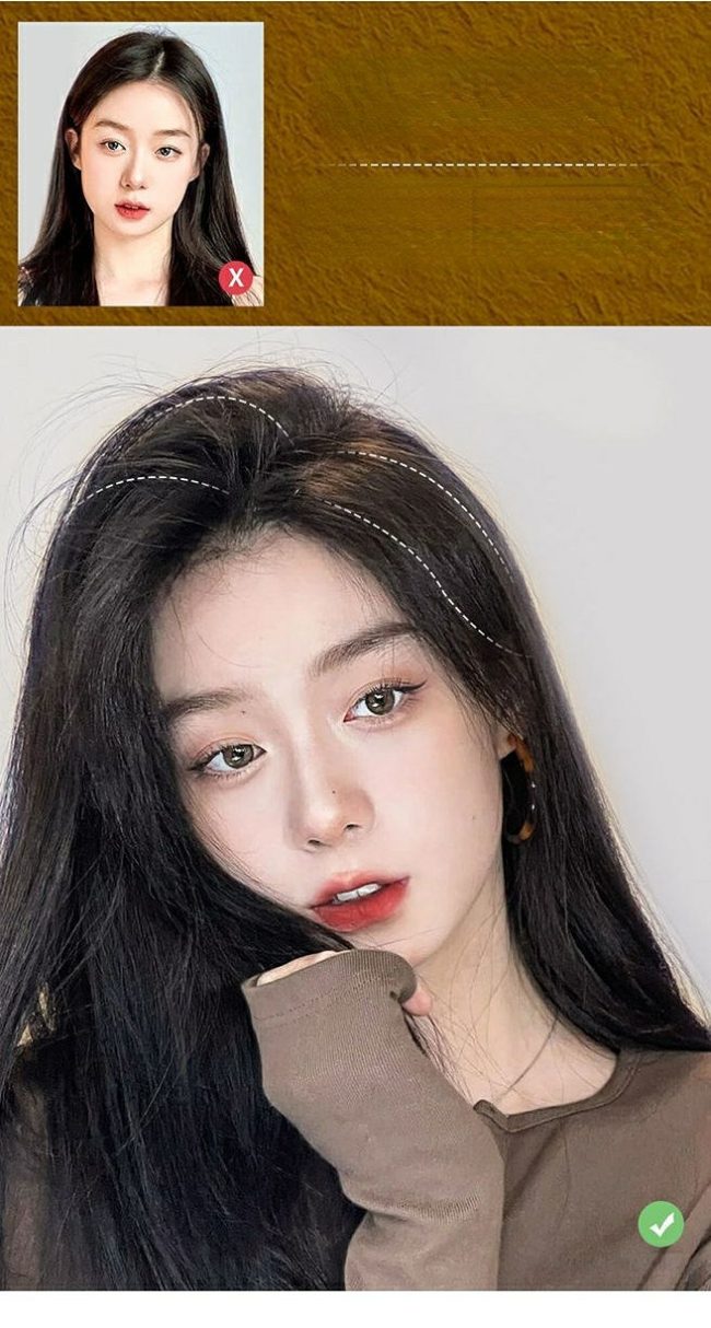৮ ইঞ্চি (লাইট ব্রাউন কালার) Women Fluffy Invisible Seamless Hair Pads Clip in Hair Extension Lining
