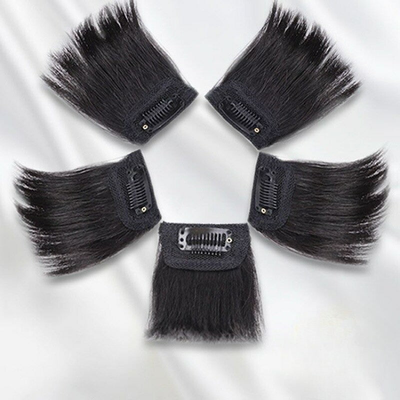 ৪ ইঞ্চি (ডার্ক ব্রাউন কালার) Women Fluffy Invisible Seamless Hair Pads Clip in Hair Extension Lining