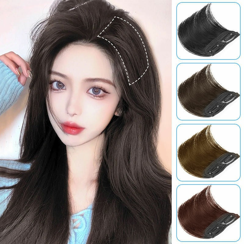 ৪ ইঞ্চি (ডার্ক ব্রাউন কালার) Women Fluffy Invisible Seamless Hair Pads Clip in Hair Extension Lining