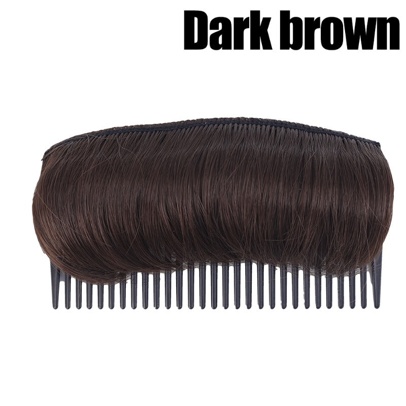 ২ পিচ ডার্কব্রাউন কালার-Invisible Fluffy Hairs Pad-2pcs-Dark Brown Color