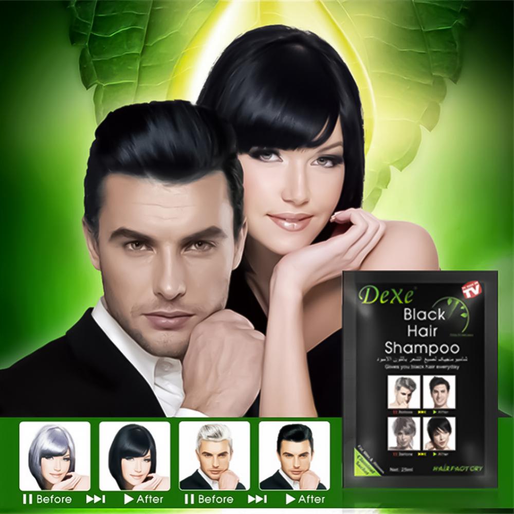 (৭০ টাকা পিচ ৫ পিচের সেট )Dexe Fast Black Hair Shampoo