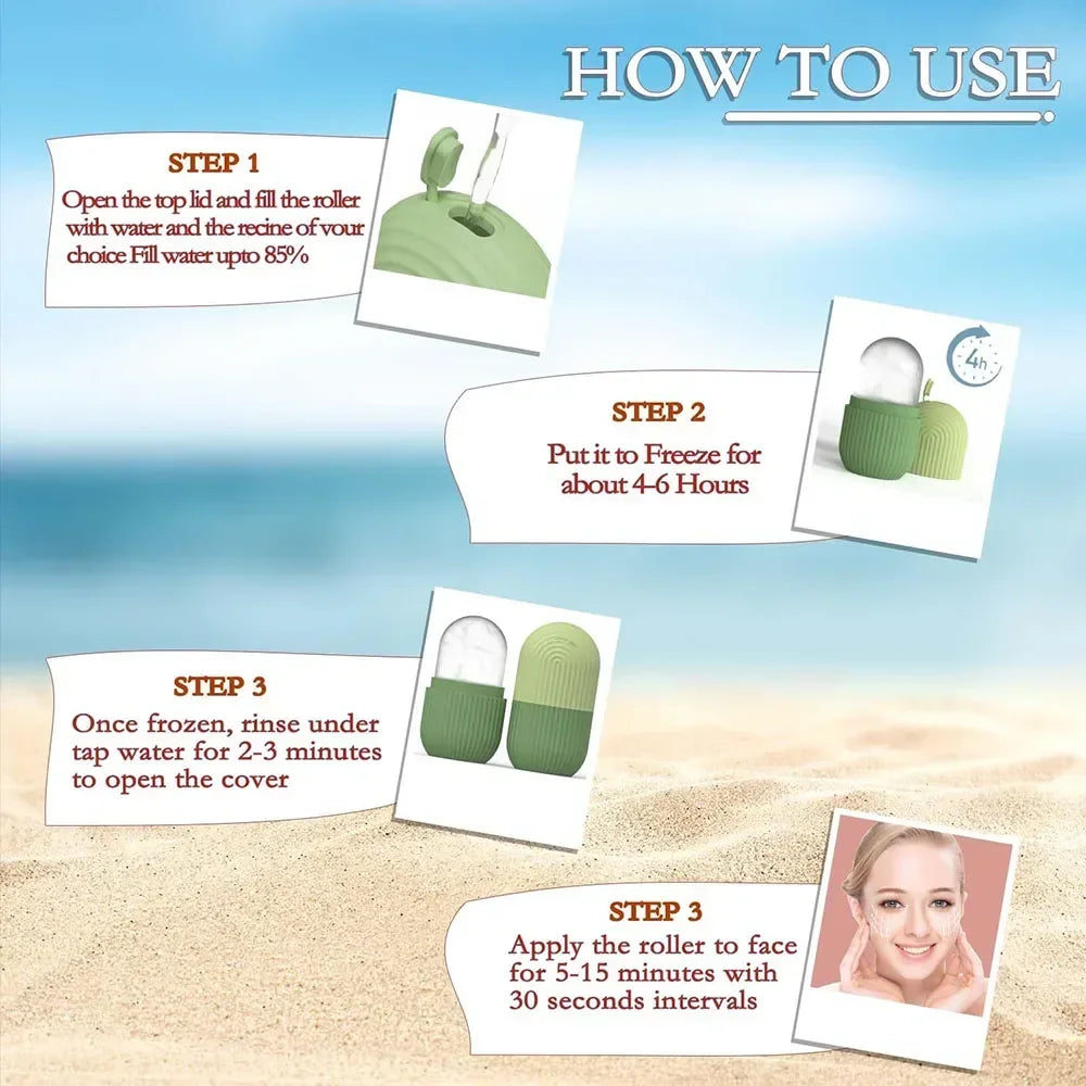 Ice Facial Silicone Roller-2 PCS
