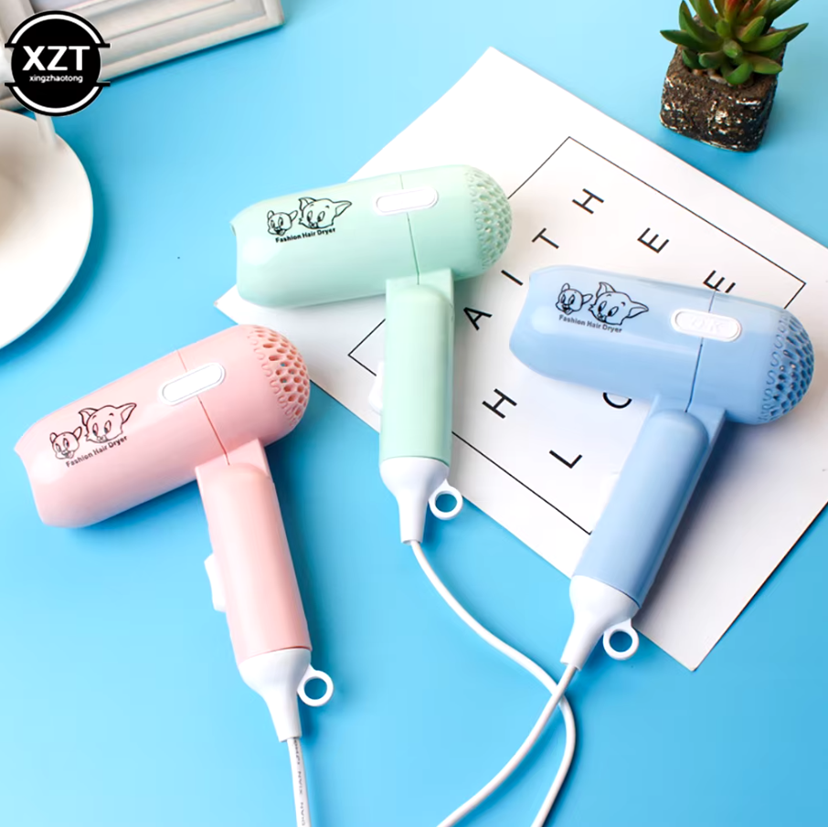 (পেস্ট কালার) Two-Speed Wind Mini Hair Dryer