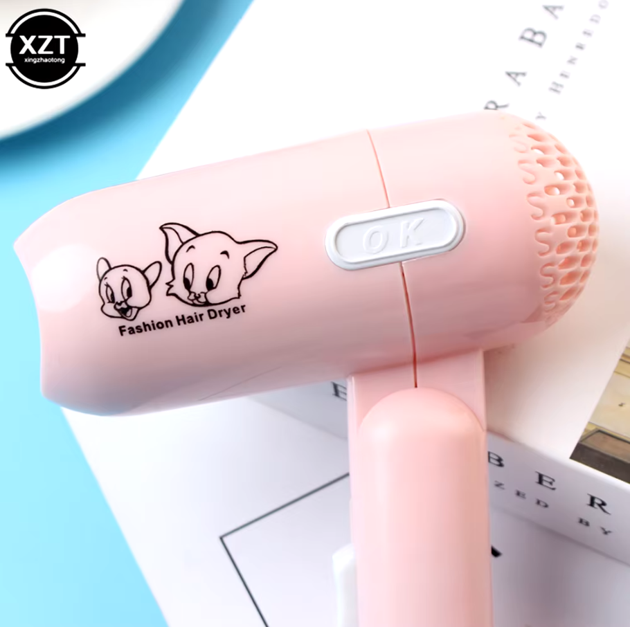 (পেস্ট কালার) Two-Speed Wind Mini Hair Dryer