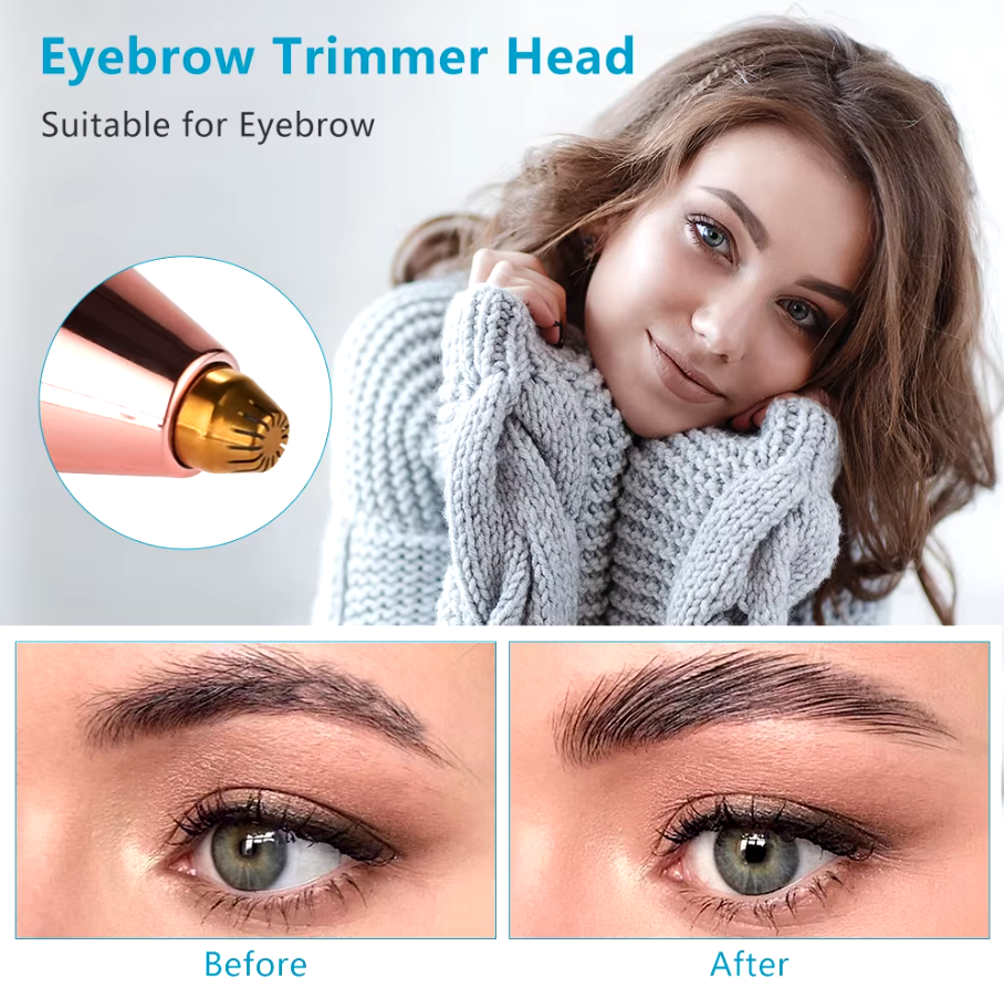 2 in 1 Rechargeable Electric Eyebrow Trimmer