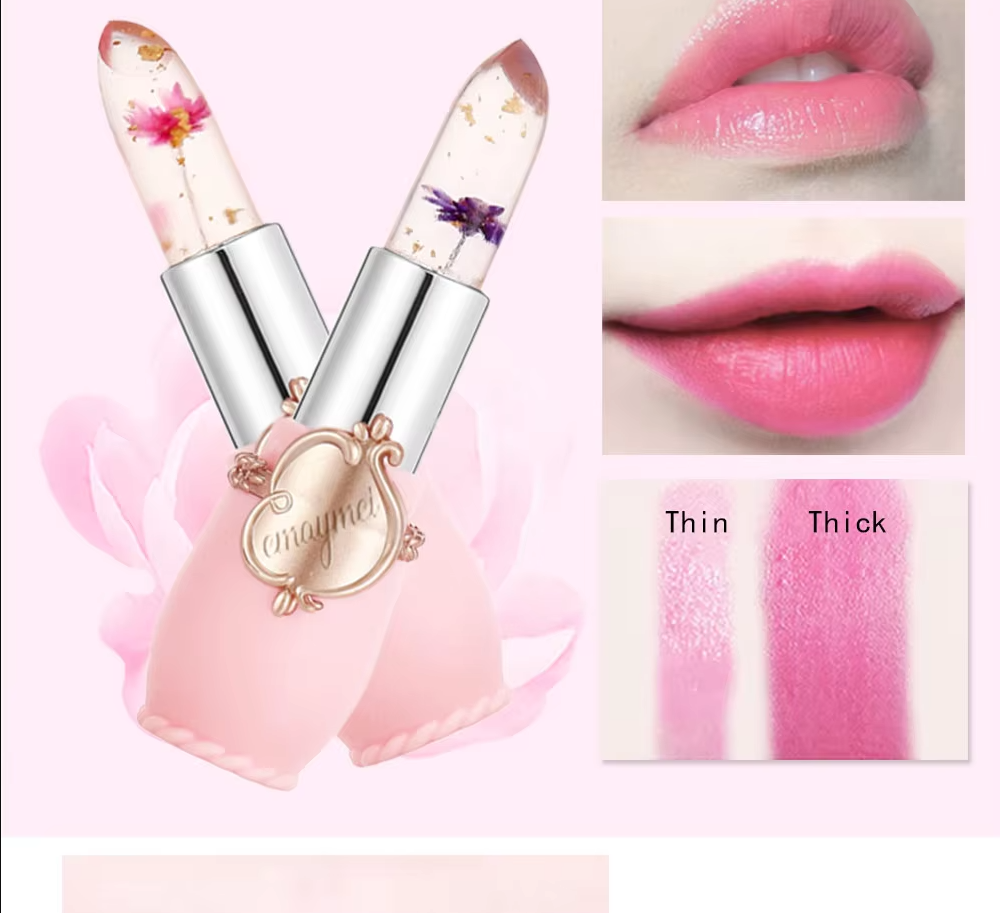( ৬ পিসের সেট ) Jelly Dried Flower Color Changing Lip Balm