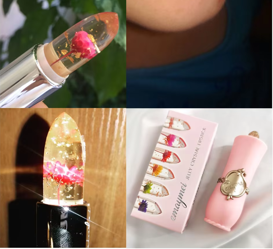 ( ৬ পিসের সেট ) Jelly Dried Flower Color Changing Lip Balm