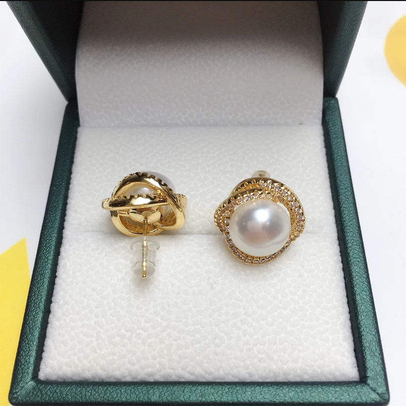 এক সেটেই Necklace, Earrings & Ring!"Bird's Nest Pearl Jewelry Set