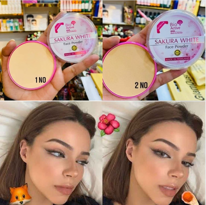 Bio Active Sakura White Face Powder-2 Shade Combo