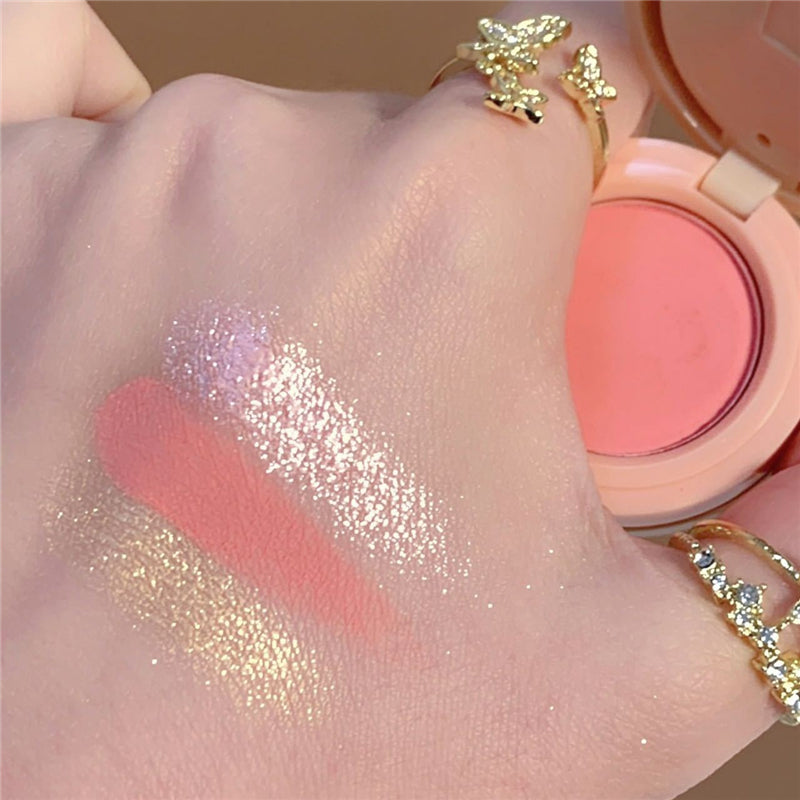(শেড # ০২ ) 3 in 1 Matte Highlighter Blush Eyeshadow