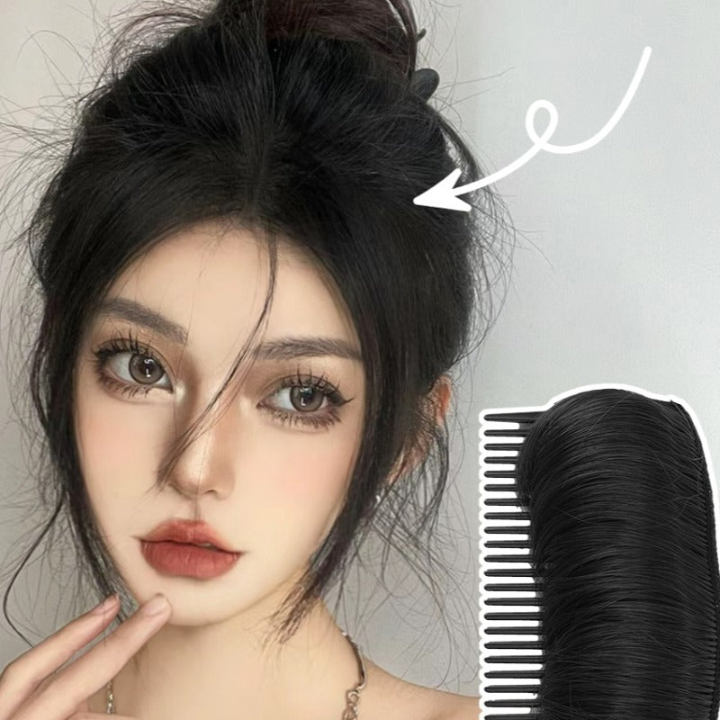 ২ পিচ ডার্কব্রাউন কালার-Invisible Fluffy Hairs Pad-2pcs-Dark Brown Color