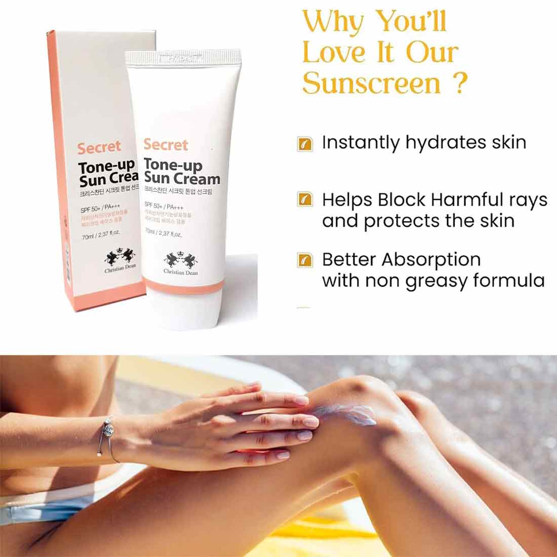 Korean Secret Tone Up sun cream