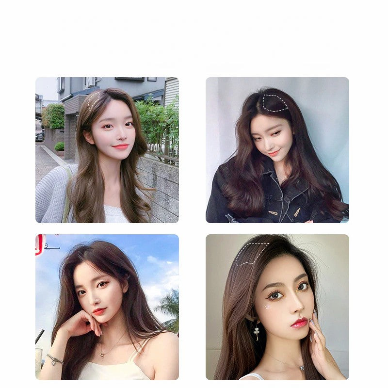 ৪ ইঞ্চি (ডার্ক ব্রাউন কালার) Women Fluffy Invisible Seamless Hair Pads Clip in Hair Extension Lining