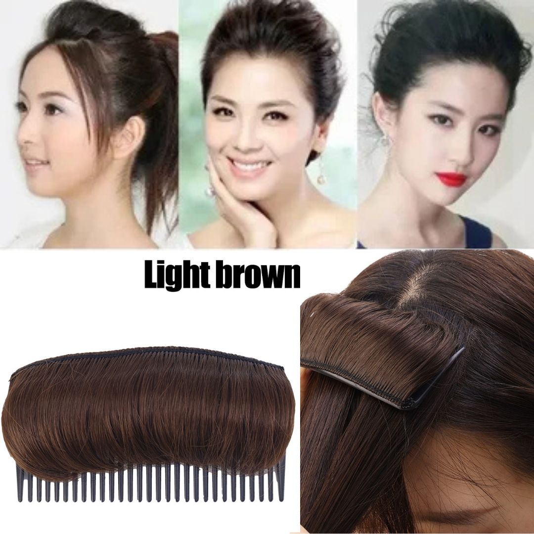 ২ পিচ ডার্কব্রাউন কালার-Invisible Fluffy Hairs Pad-2pcs-Dark Brown Color
