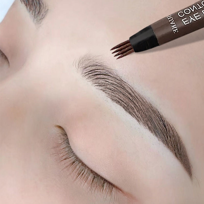 ( ব্ল্যাক কালার ) Waterproof 4 Points Eyebrow Pen