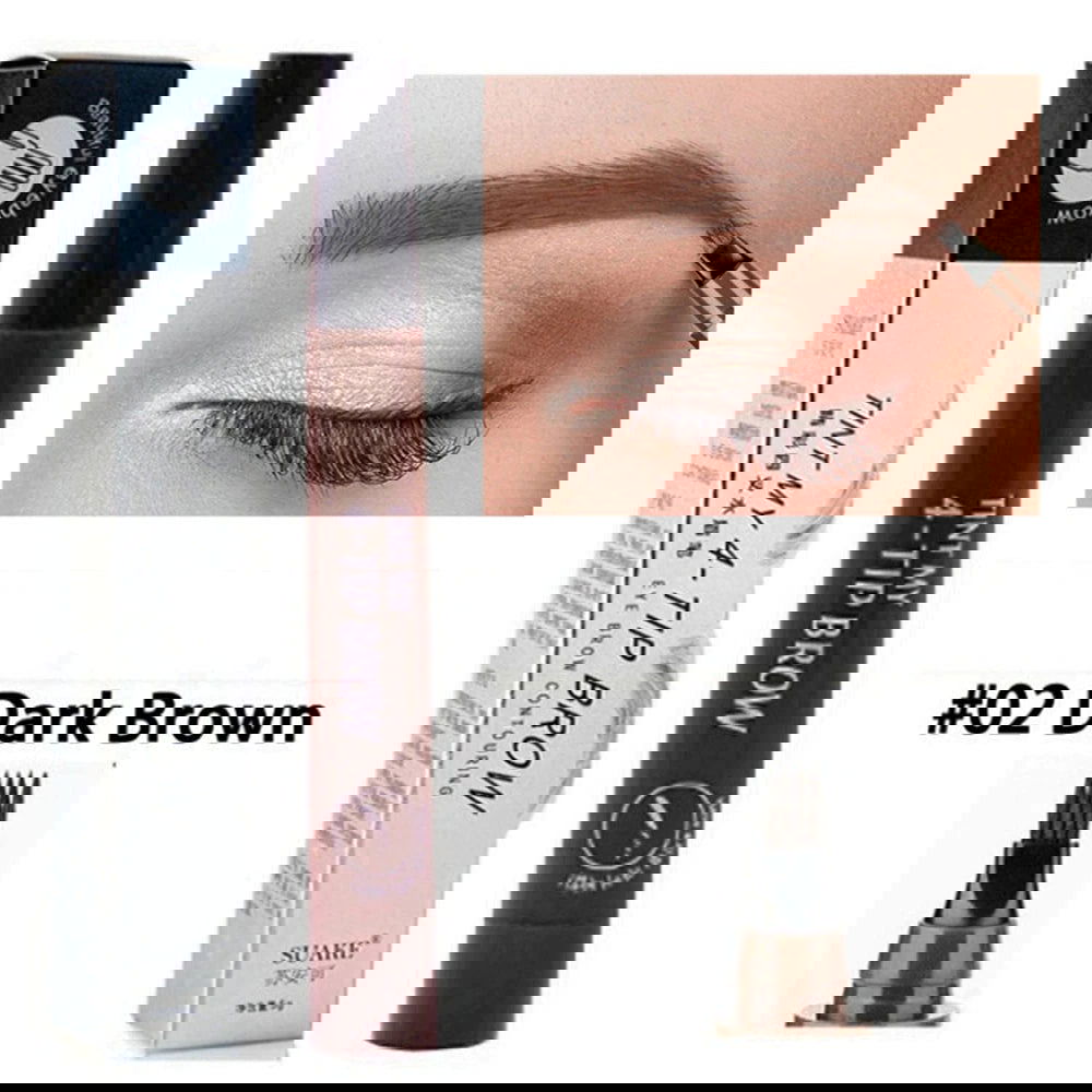 ( ডার্ক ব্রাউন ) Waterproof 4 Points Eyebrow Pen