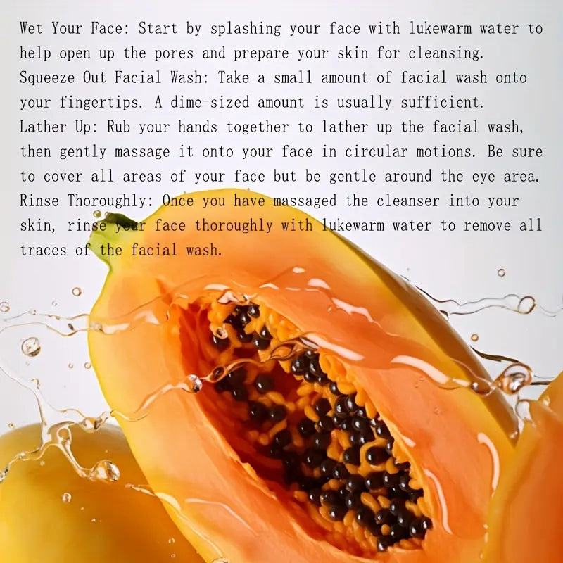 BIOAQUA Papaya Cleansing Cleanser-2pcs+২পিচ ফ্রি