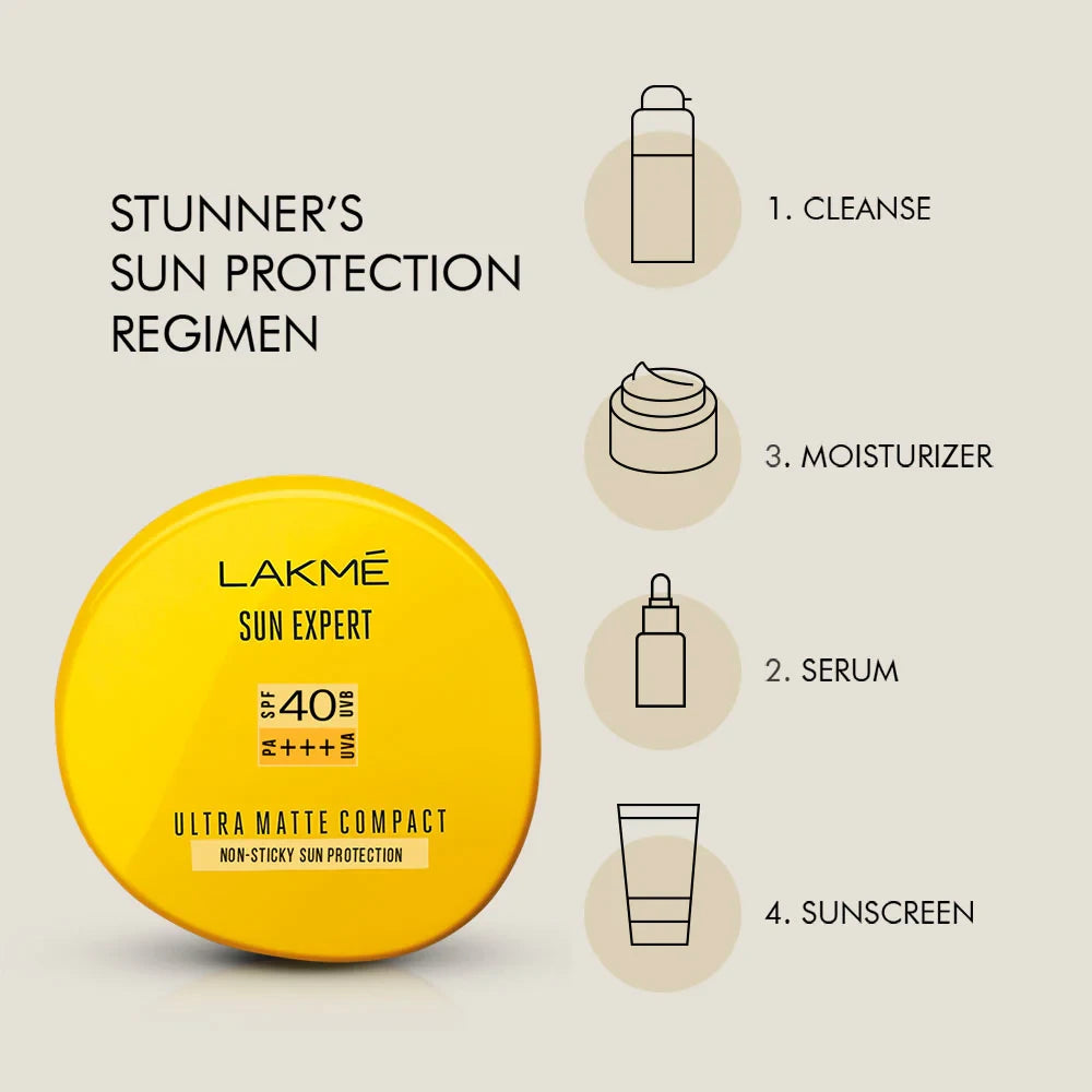 Lakme Sun Expert Ultra Matte Compact SPF40 PA+++